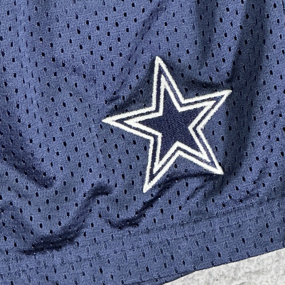 Vintage Reebok Mens XL Distressed Dallas Cowboys Football Mesh Shorts Blue - Picture 2 of 13